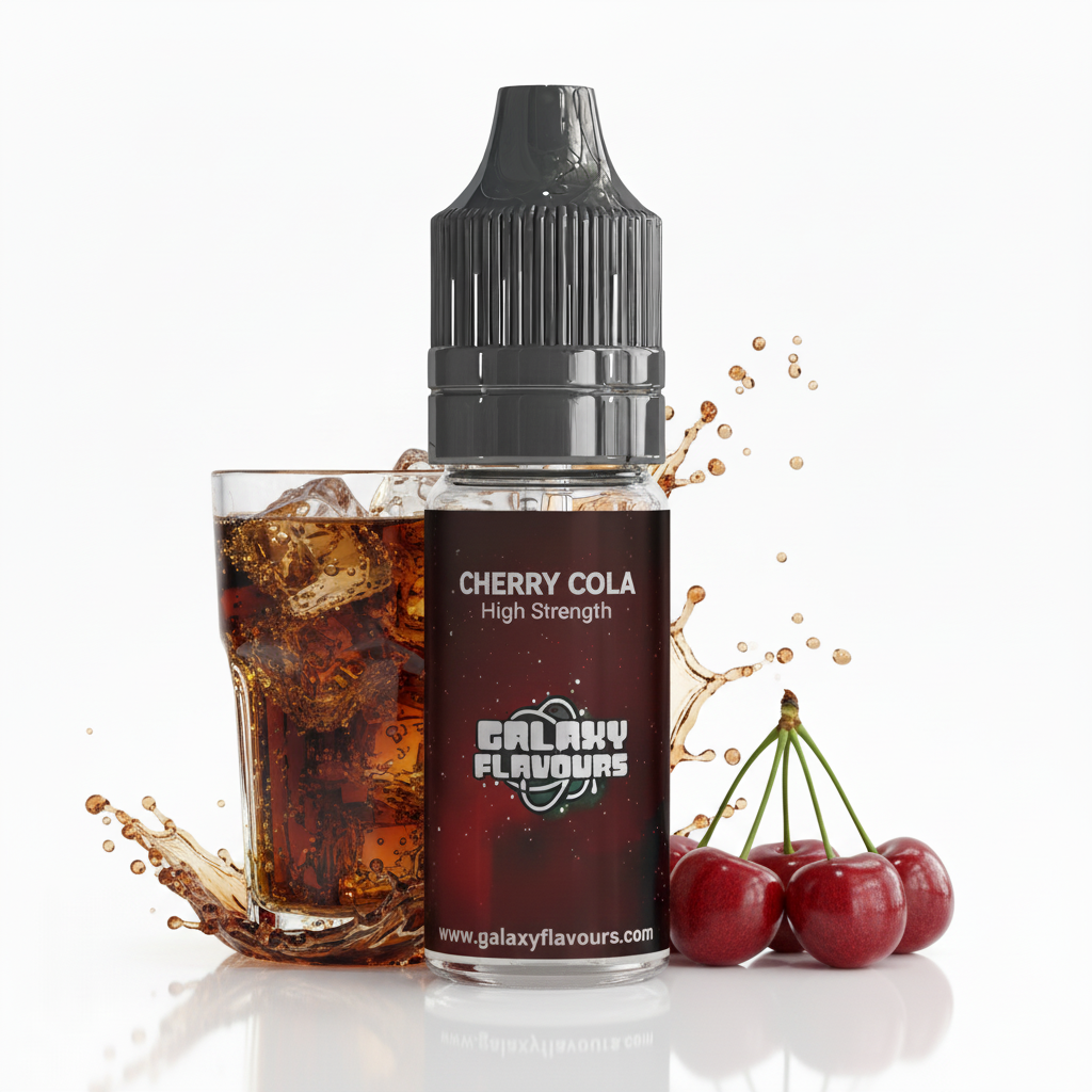 Galaxy Flavours Cherry Cola Food Flavouring Concentrate 10ml – Professional High Strength, Vegan, Gluten-Free