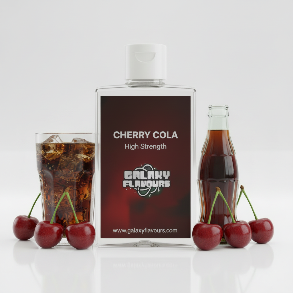 Galaxy Flavours Cherry Cola Food Flavouring Concentrate – Professional High Strength, Vegan, Gluten-Free