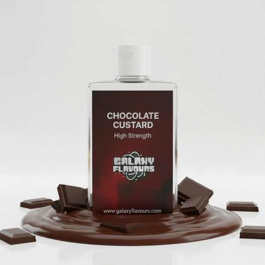 Galaxy Flavours Chocolate Custard Food Flavouring Concentrate – Professional High Strength, Vegan, Gluten-Free