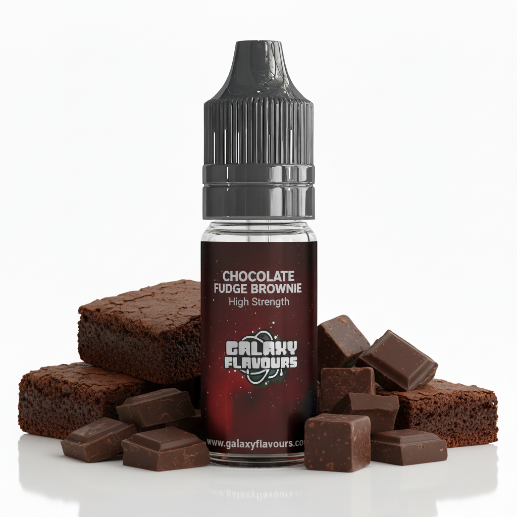 Galaxy Flavours Chocolate Fudge Brownie Food Flavouring Concentrate 10ml – Professional High Strength, Vegan, Gluten-Free