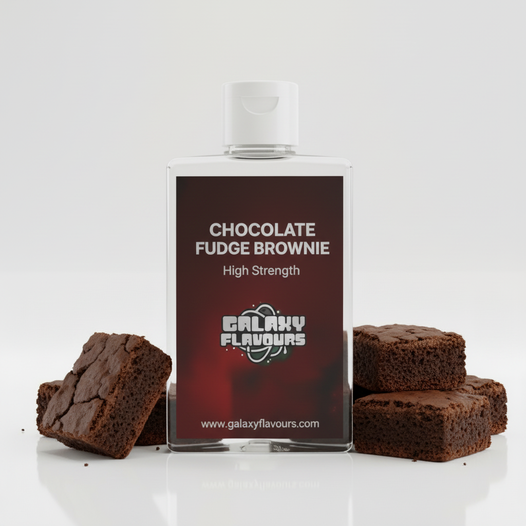 Galaxy Flavours Chocolate Fudge Brownie Food Flavouring Concentrate – Professional High Strength, Vegan, Gluten-Free