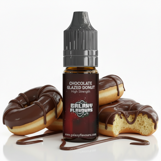 Galaxy Flavours Chocolate Glazed Donut Food Flavouring Concentrate 10ml – Professional High Strength, Vegan, Gluten-Free