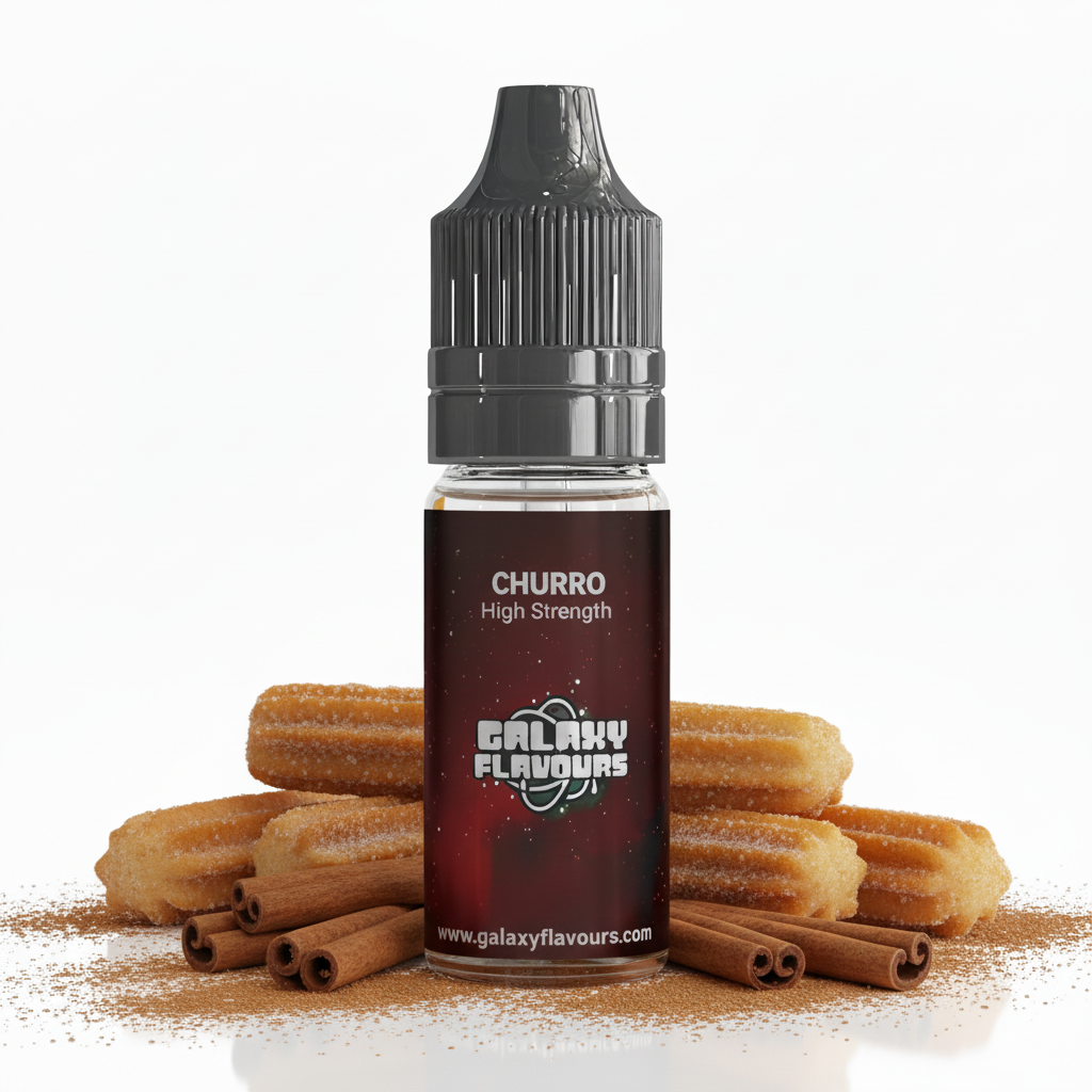 Galaxy Flavours Churro Food Flavouring Concentrate 10ml – Professional High Strength, Vegan, Gluten-Free