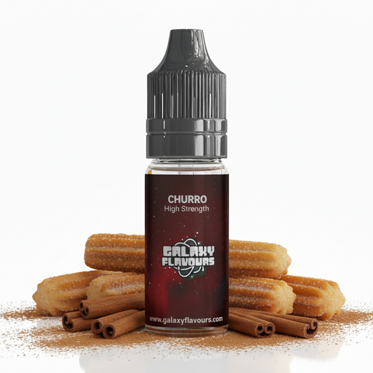 Galaxy Flavours Churro Food Flavouring Concentrate 10ml – Professional High Strength, Vegan, Gluten-Free