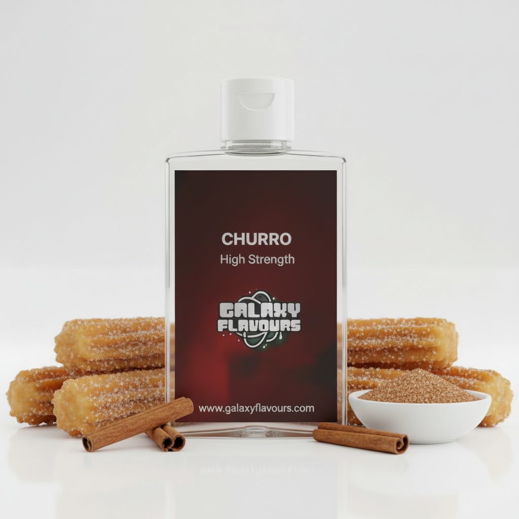 Galaxy Flavours Churro Food Flavouring Concentrate 50ml – Professional High Strength, Vegan, Gluten-Free