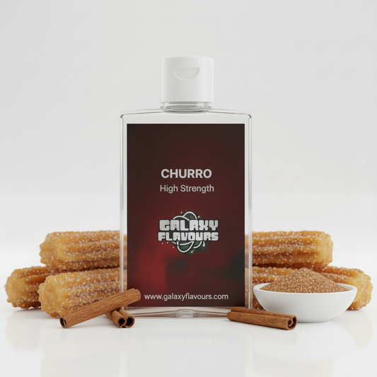 Galaxy Flavours Churro Food Flavouring Concentrate 50ml – Professional High Strength, Vegan, Gluten-Free