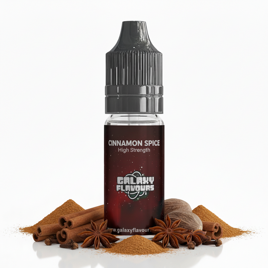 Galaxy Flavours Cinnamon Spice Food Flavouring Concentrate 10ml – Professional High Strength, Vegan, Gluten-Free