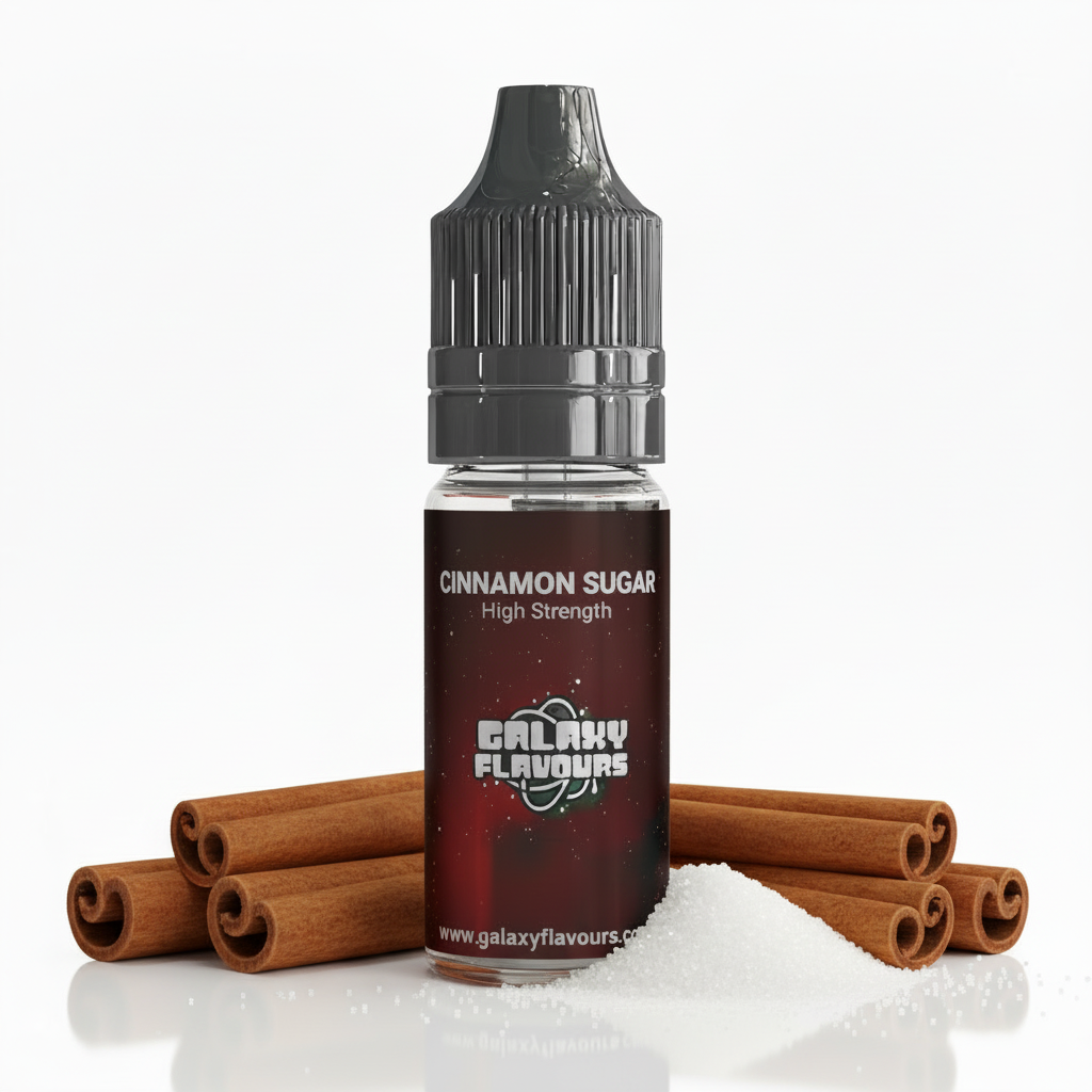 Galaxy Flavours Cinnamon Sugar Food Flavouring Concentrate 10ml – Professional High Strength, Vegan, Gluten-Free