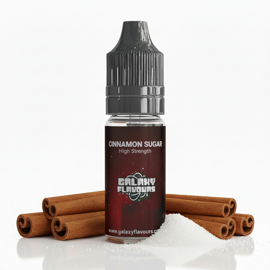 Galaxy Flavours Cinnamon Sugar Food Flavouring Concentrate 10ml – Professional High Strength, Vegan, Gluten-Free