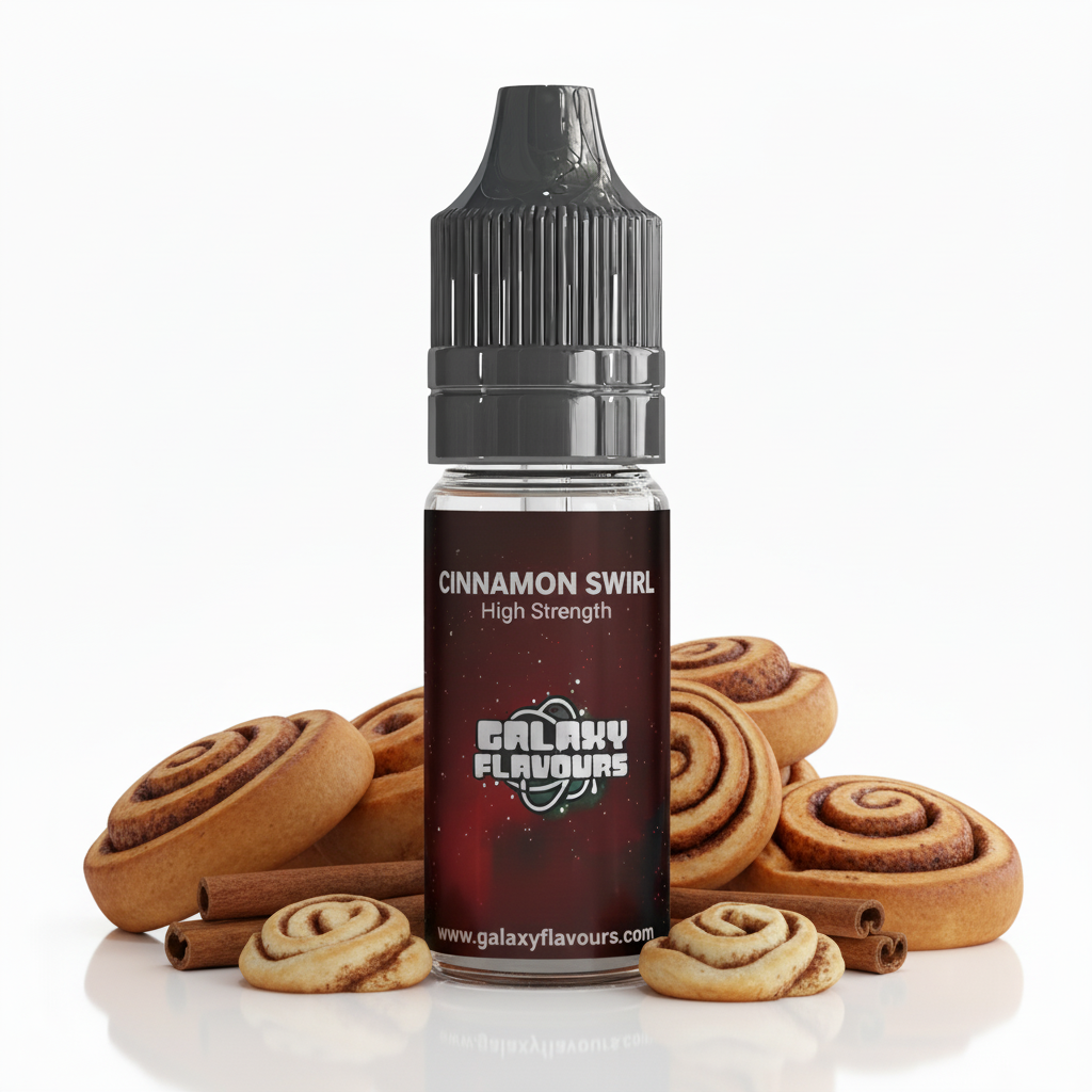 Galaxy Flavours Cinnamon Danish Swirl Food Flavouring Concentrate 10ml – Professional High Strength, Vegan, Gluten-Free