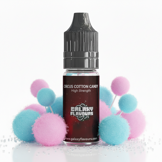 Galaxy Flavours Circus Cotton Candy Food Flavouring Concentrate 10ml – Professional High Strength, Vegan, Gluten-Free