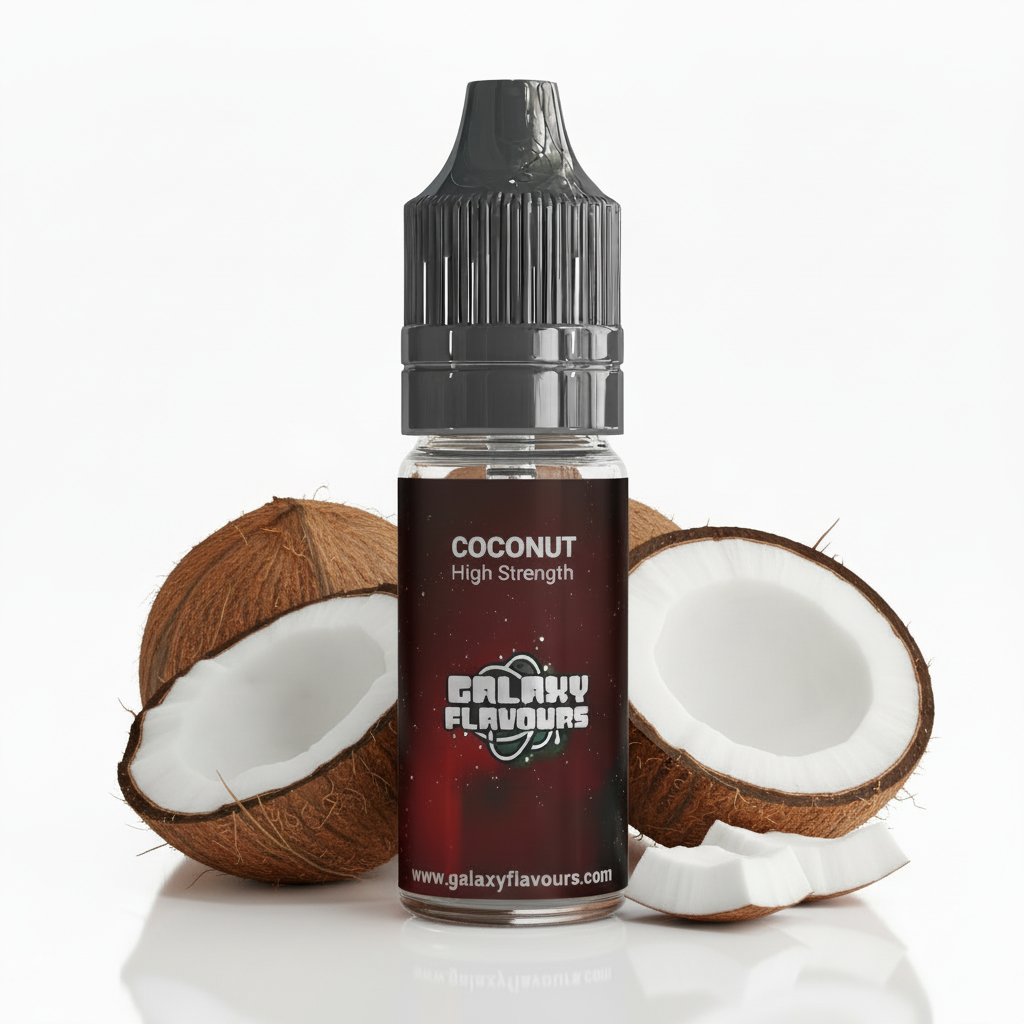 Galaxy Flavours Coconut Food Flavouring Concentrate 10ml – Professional High Strength, Vegan, Gluten-Free