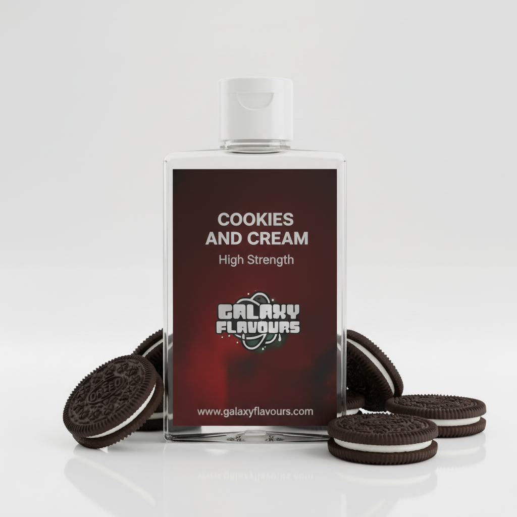 Galaxy Flavours Cookies and Cream Food Flavouring Concentrate – Professional High Strength, Vegan, Gluten-Free