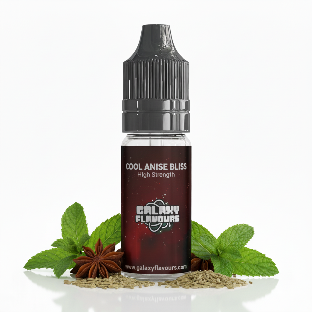 Galaxy Flavours Cool Anise Bliss Food Flavouring Concentrate 10ml – Professional High Strength, Vegan, Gluten-Free