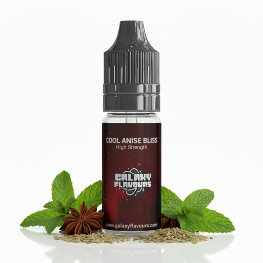 Galaxy Flavours Cool Anise Bliss Food Flavouring Concentrate 10ml – Professional High Strength, Vegan, Gluten-Free