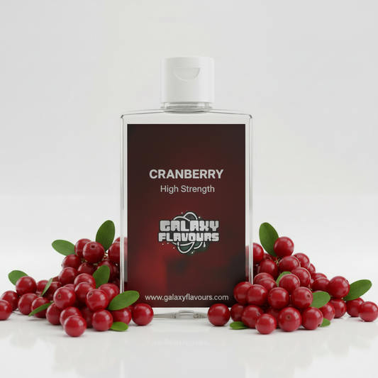 Galaxy Flavours Cranberry Food Flavouring Concentrate – Professional High Strength, Vegan, Gluten-Free