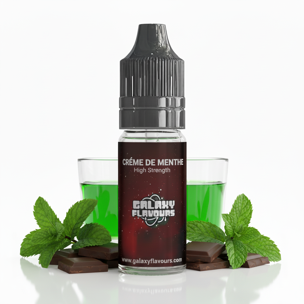 Galaxy Flavours Creme De Menthe Food Flavouring Concentrate 10ml – Professional High Strength, Vegan, Gluten-Free