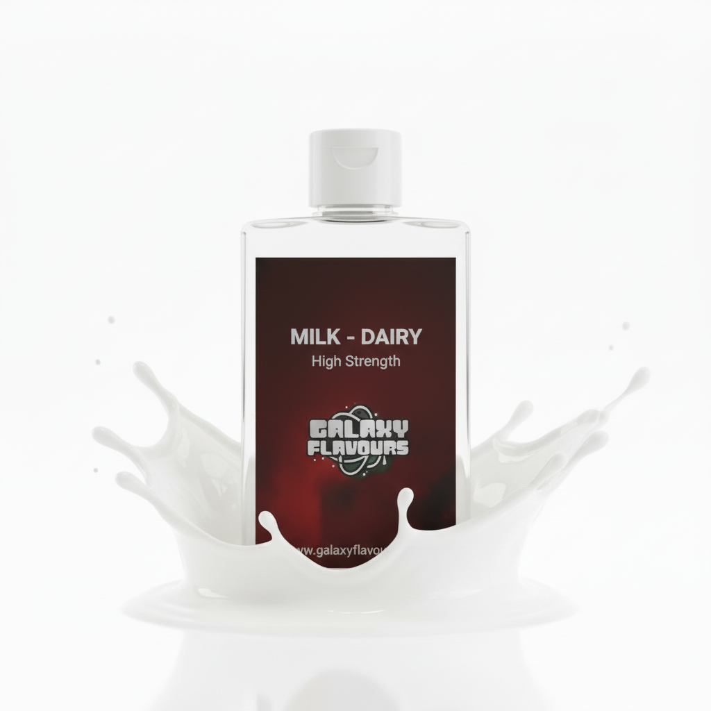 Galaxy Flavours Milk - Dairy Food Flavouring Concentrate – Professional High Strength, Vegan, Gluten-Free