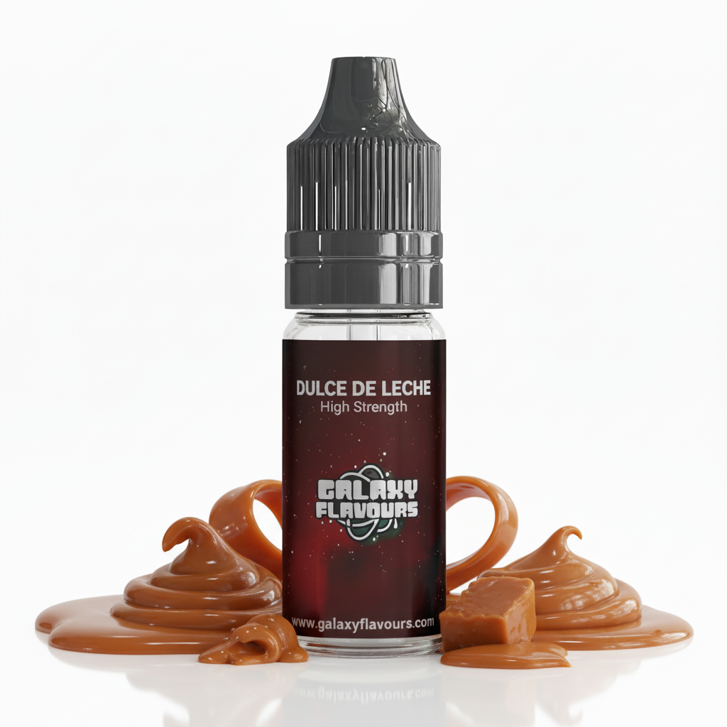 Galaxy Flavours Dulce De Leche Caramel Food Flavouring Concentrate 10ml – Professional High Strength, Vegan, Gluten-Free