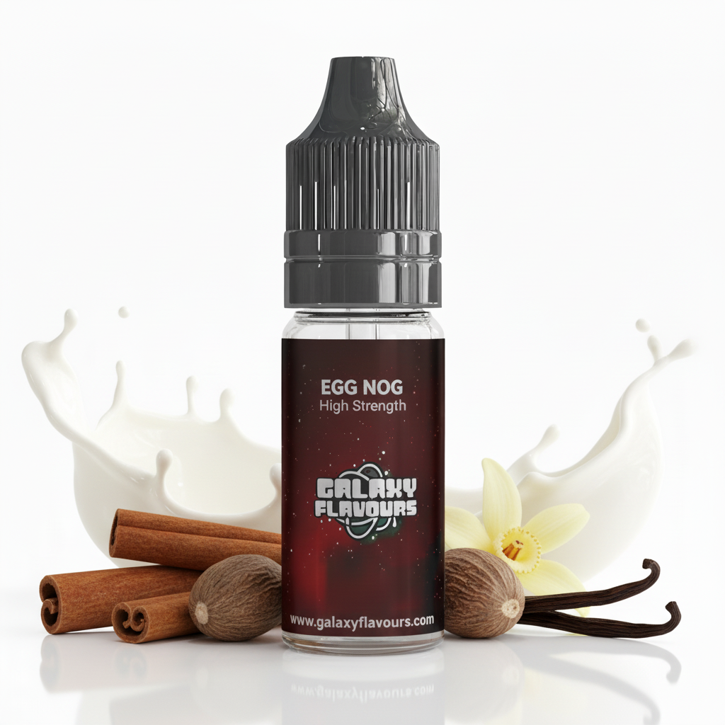 Galaxy Flavours Egg Nog Food Flavouring Concentrate 10ml – Professional High Strength, Vegan, Gluten-Free
