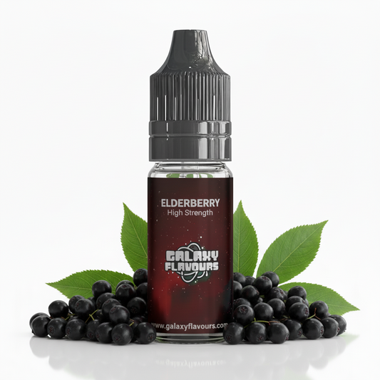 Galaxy Flavours Elderberry Food Flavouring Concentrate 10ml – Professional High Strength, Vegan, Gluten-Free
