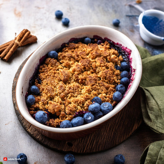 Aromatizante alimentario de arándanos y canela con sabor a crumble - Profesional de alta potencia - 1 litro