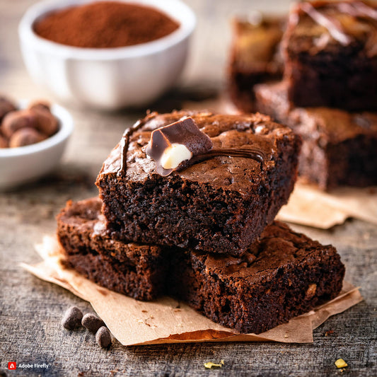Aromatizante alimentario sabor brownie de chocolate y fudge - Profesional de alta potencia - 1 litro