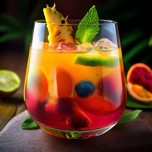 Aromatizante alimentario profesional de alta potencia sabor ponche de frutas tropicales - Botella de 250 ml - ¡Combina y crea tu propio estilo! - ¡Compra 4 y llévate 1 gratis en todos los sabores!