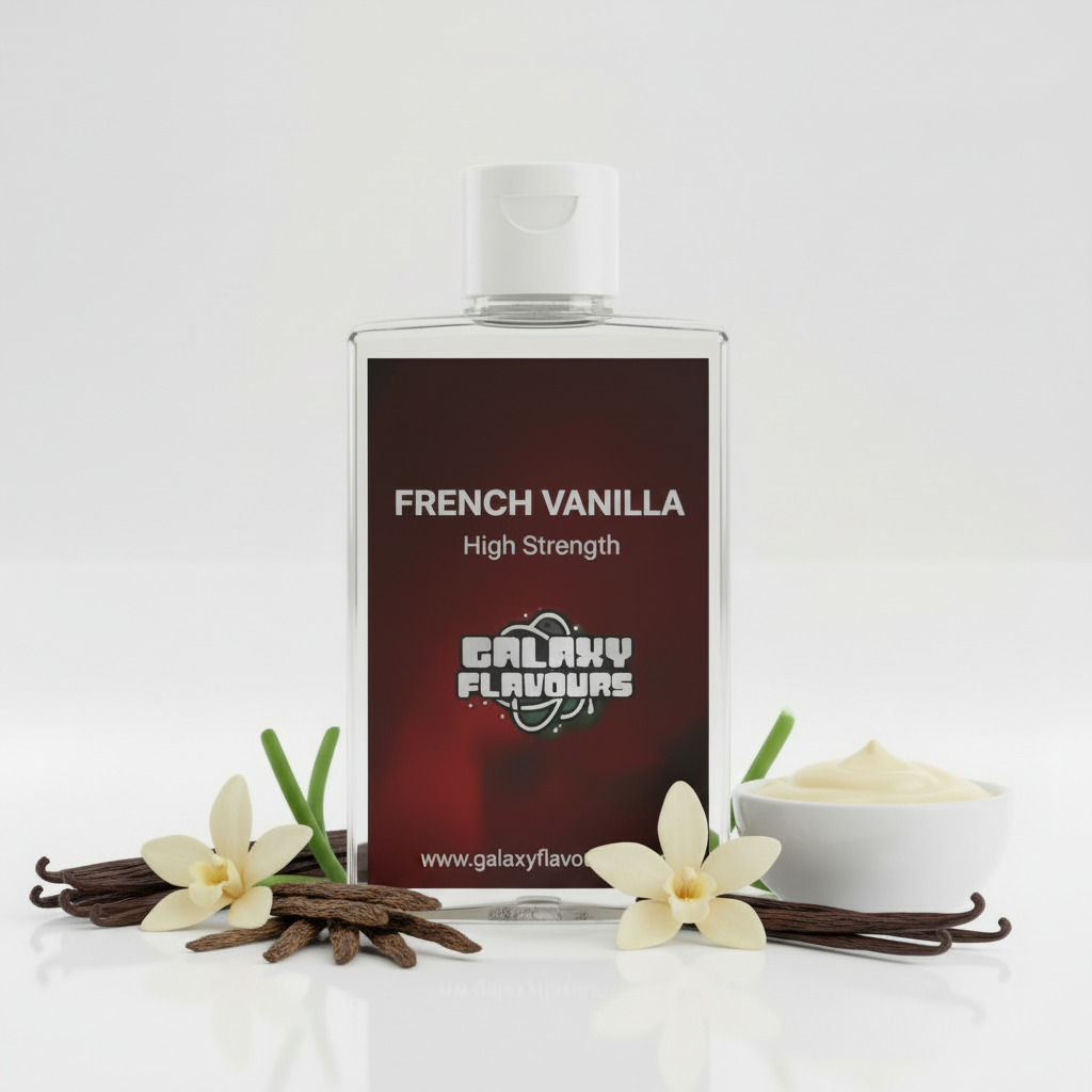 Galaxy Flavours French Vanilla Food Flavouring Concentrate – Professional High Strength, Vegan, Gluten-Free