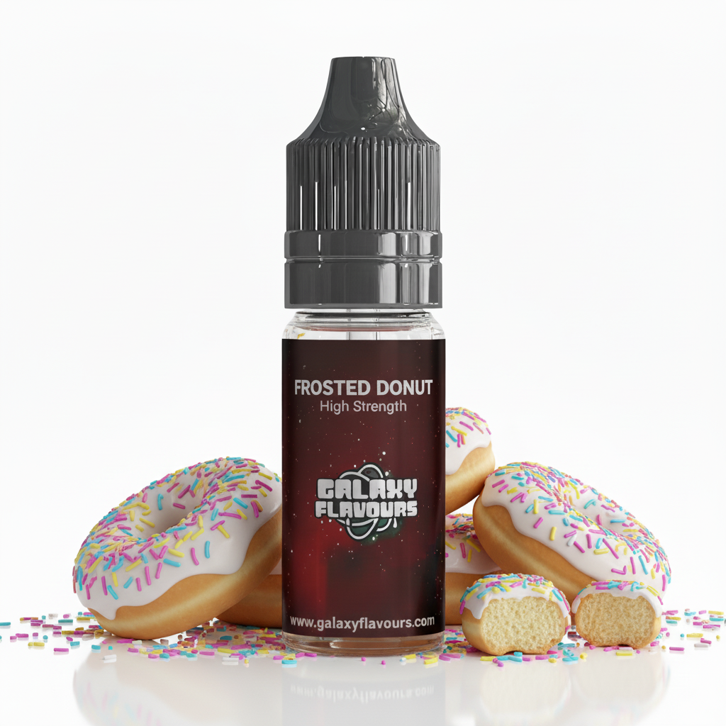 Galaxy Flavours Frosted Donut Food Flavouring Concentrate 10ml – Professional High Strength, Vegan, Gluten-Free