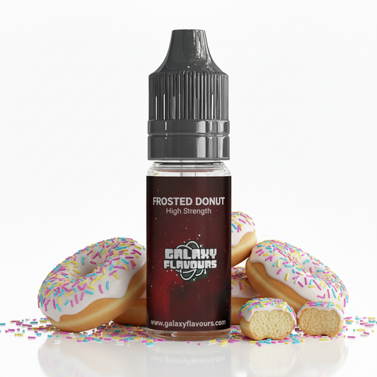Galaxy Flavours Frosted Donut Food Flavouring Concentrate 10ml – Professional High Strength, Vegan, Gluten-Free