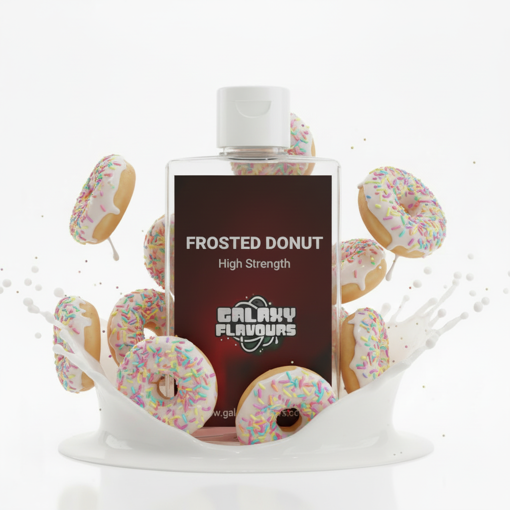 Galaxy Flavours Frosted Donut Food Flavouring Concentrate – Professional High Strength, Vegan, Gluten-Free
