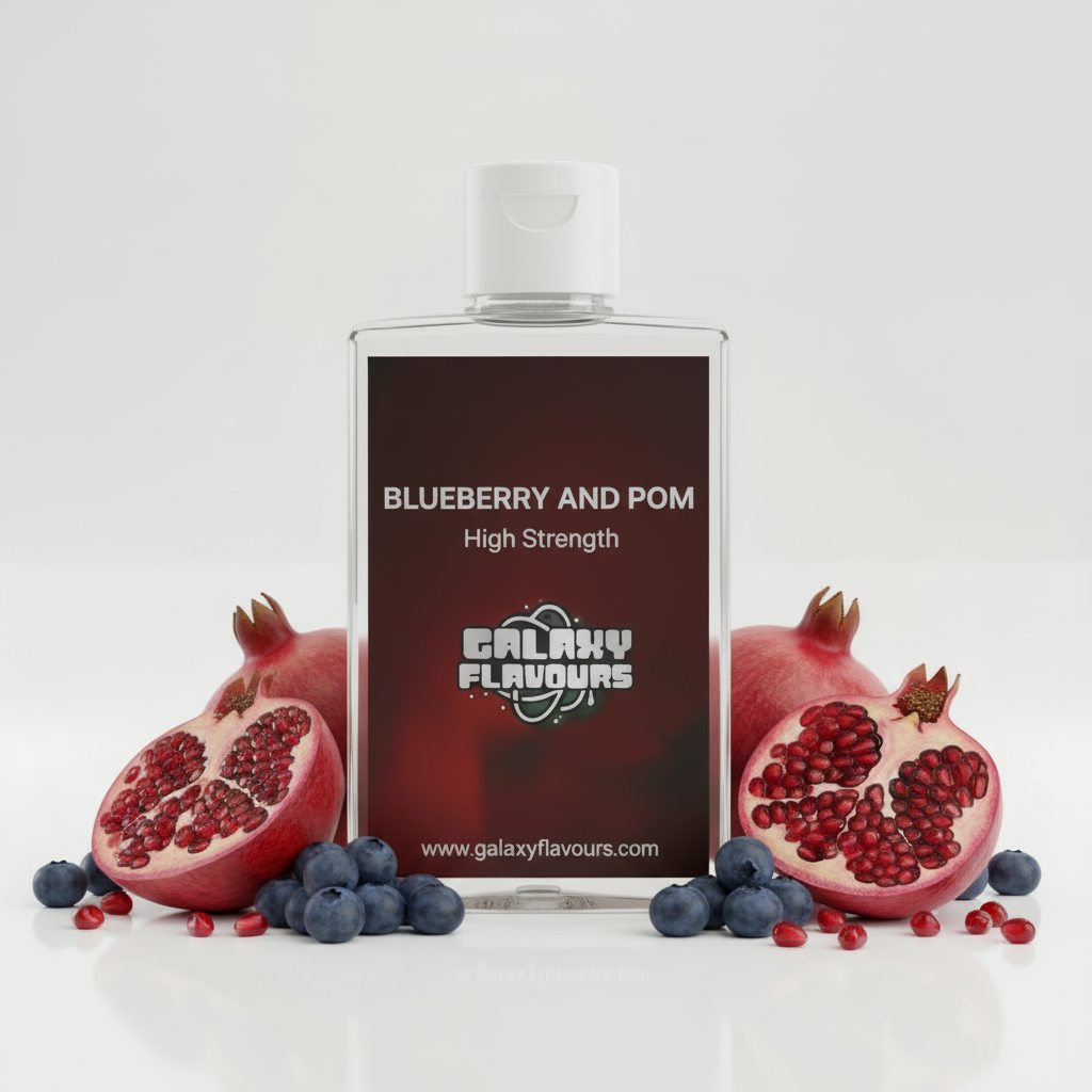 Galaxy Flavours Blueberry and Pomegranate Food Flavouring Concentrate – Professional High Strength, Vegan, Gluten-Free
