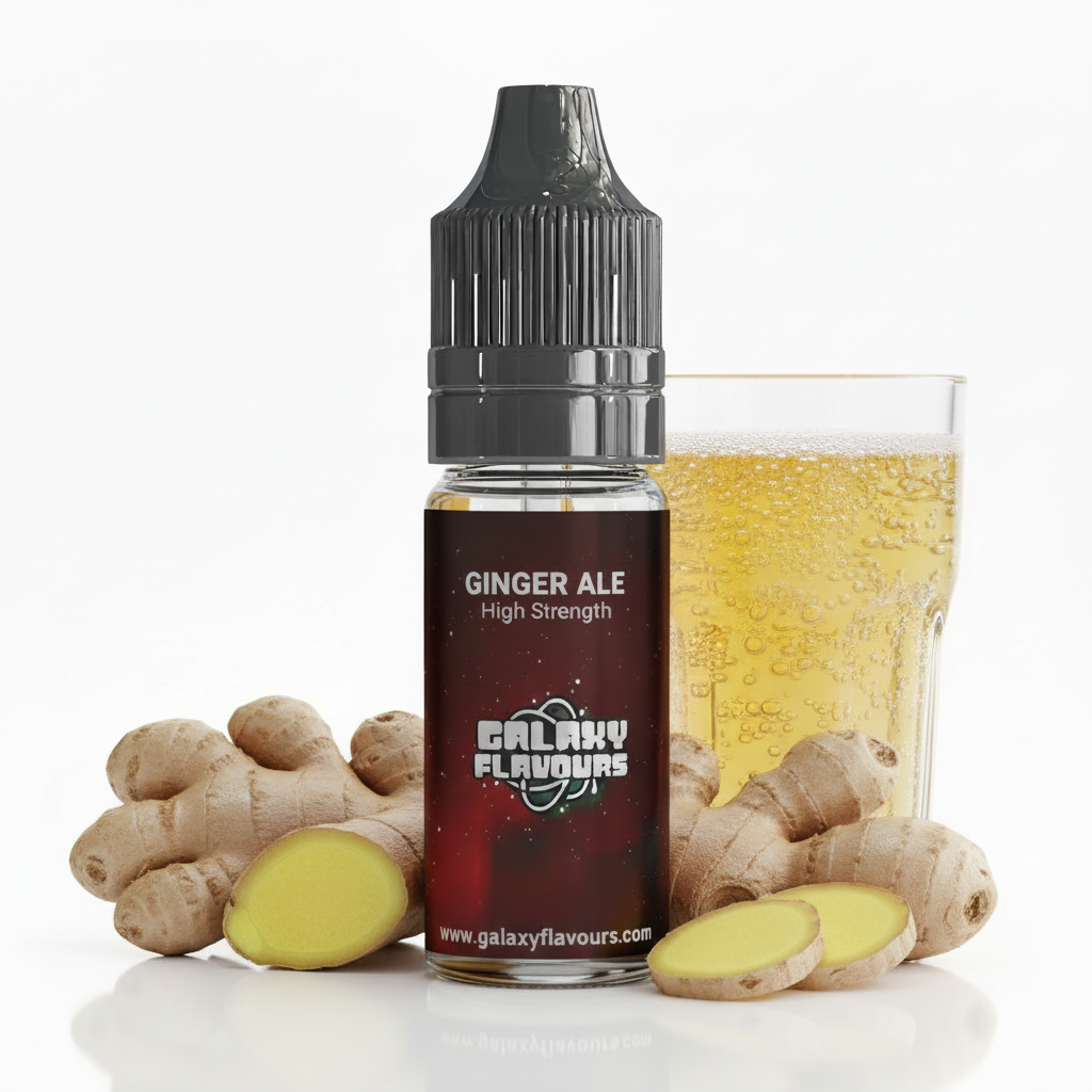 Galaxy Flavours Ginger Ale Food Flavouring Concentrate 10ml – Professional High Strength, Vegan, Gluten-Free