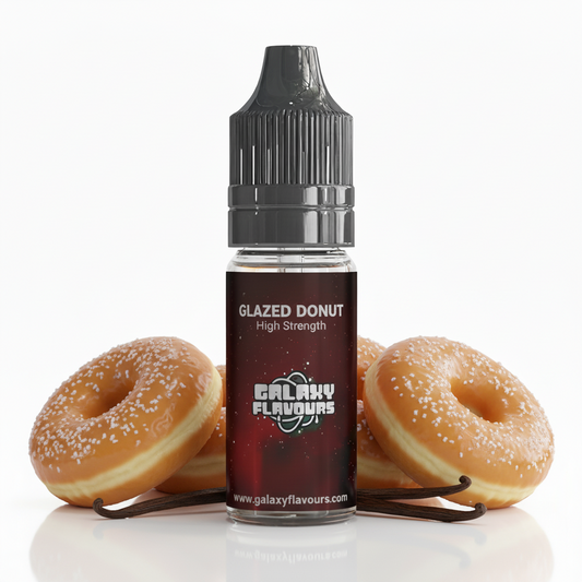Galaxy Flavours Glazed Donut Food Flavouring Concentrate 10ml – Professional High Strength, Vegan, Gluten-Free