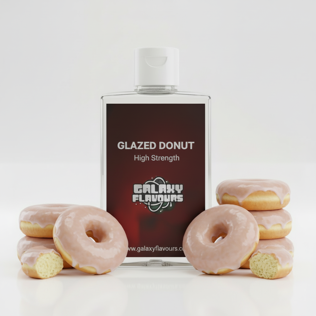 Galaxy Flavours Glazed Donut Food Flavouring Concentrate – Professional High Strength, Vegan, Gluten-Free
