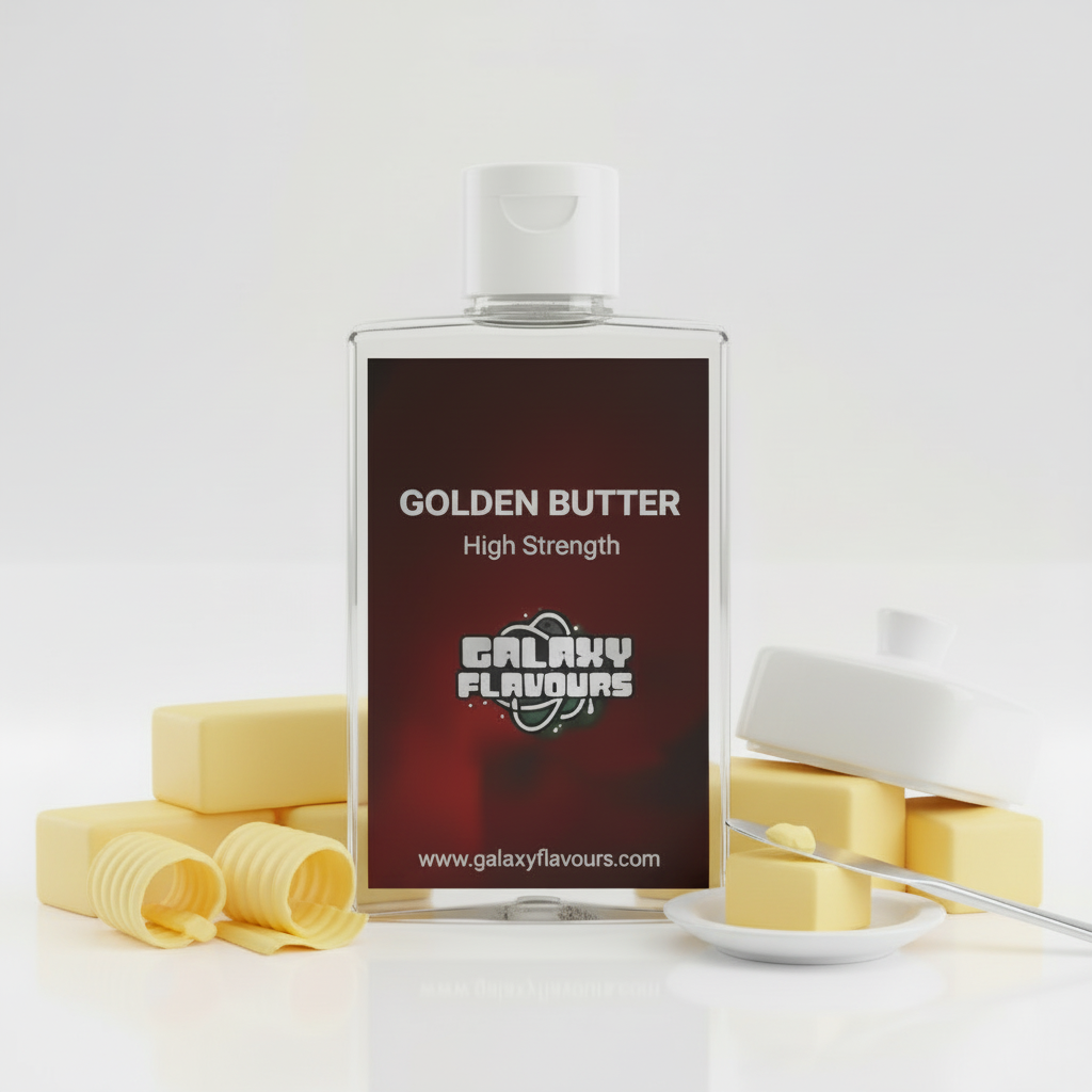 Galaxy Flavours Golden Butter Food Flavouring Concentrate – Professional High Strength, Vegan, Gluten-Free