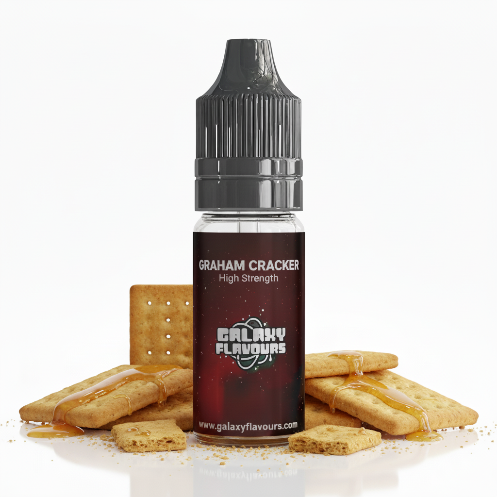Galaxy Flavours Graham Cracker Food Flavouring Concentrate 10ml – Professional High Strength, Vegan, Gluten-Free