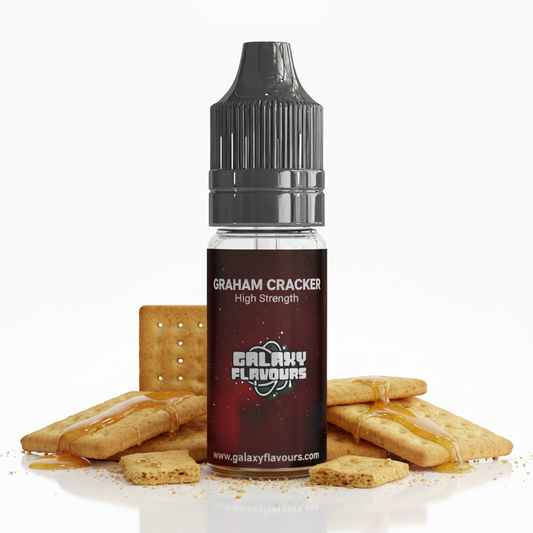 Galaxy Flavours Graham Cracker Food Flavouring Concentrate 10ml – Professional High Strength, Vegan, Gluten-Free