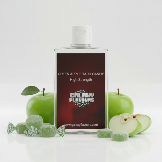 Galaxy Flavours Green Apple Hard Candy Food Flavouring Concentrate – Professional High Strength, Vegan, Gluten-Free