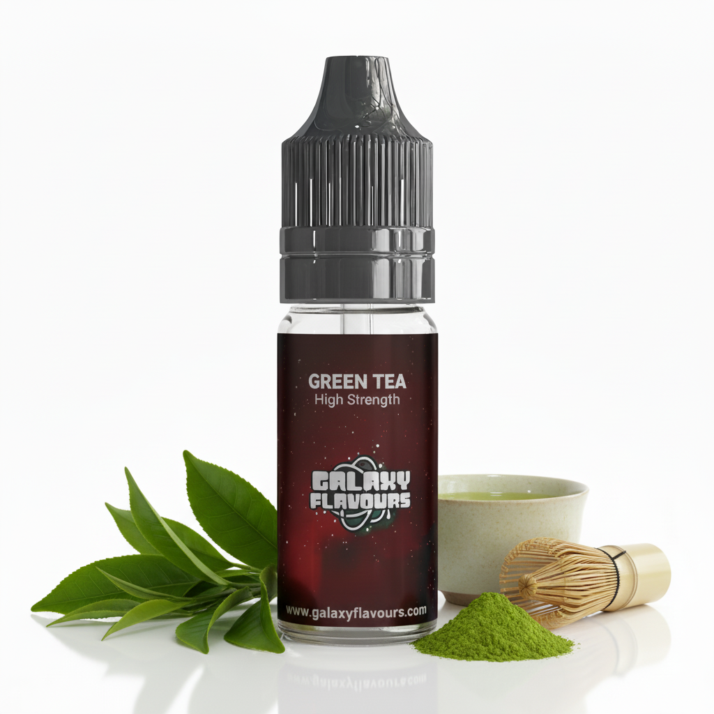 Galaxy Flavours Green Tea Food Flavouring Concentrate 10ml – Professional High Strength, Vegan, Gluten-Free