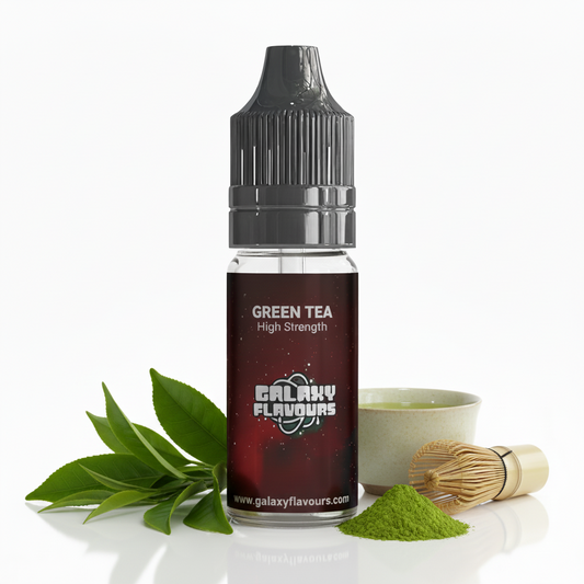 Galaxy Flavours Green Tea Food Flavouring Concentrate 10ml – Professional High Strength, Vegan, Gluten-Free