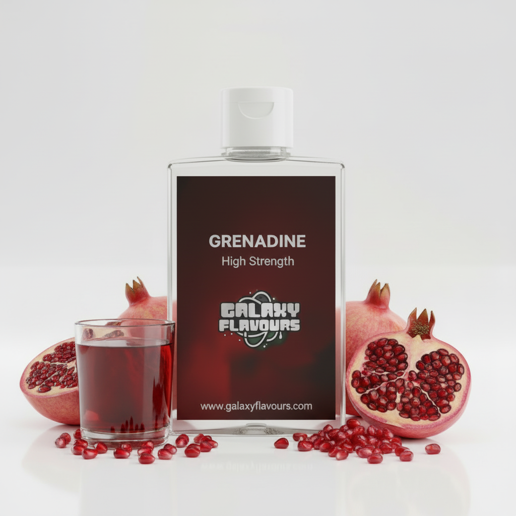 Galaxy Flavours Grenadine Food Flavouring Concentrate – Professional High Strength, Vegan, Gluten-Free