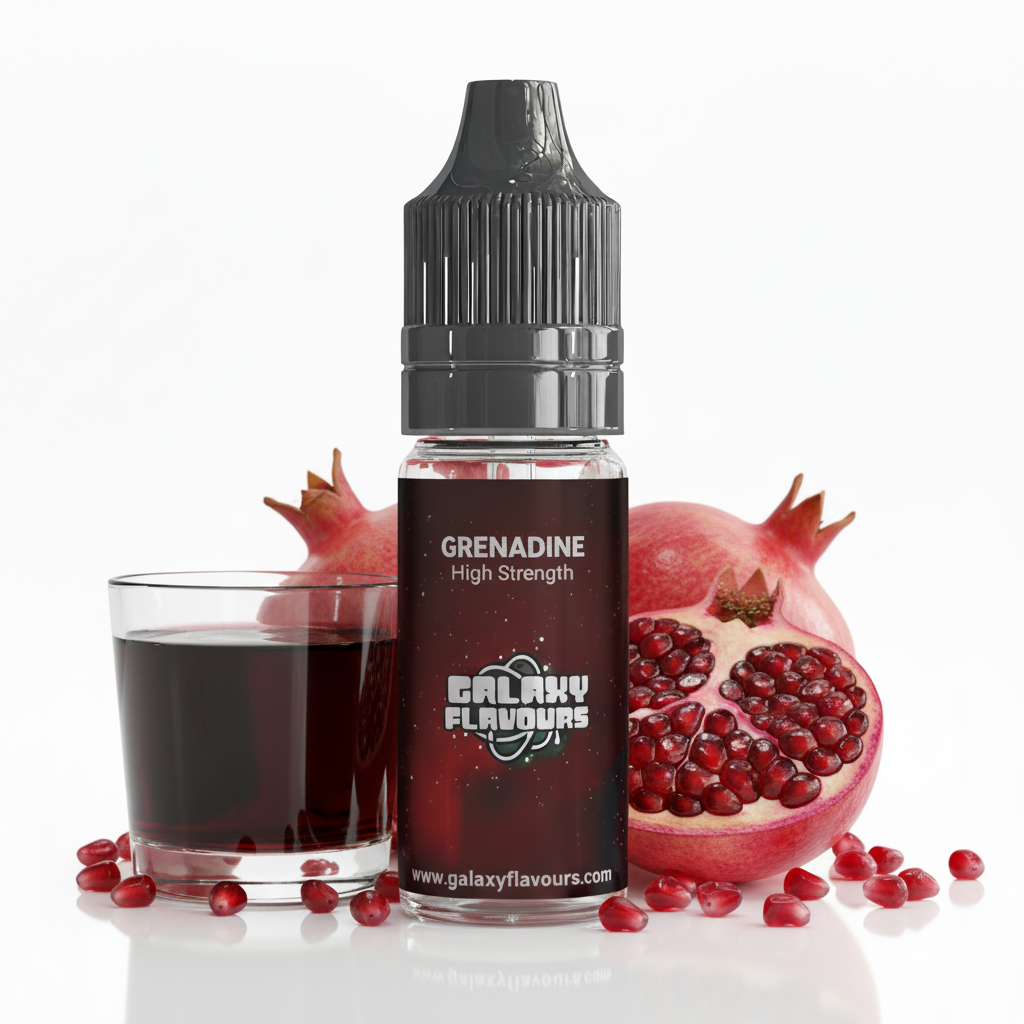 Galaxy Flavours Grenadine Food Flavouring Concentrate 10ml – Professional High Strength, Vegan, Gluten-Free