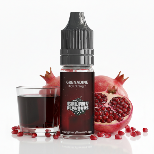 Galaxy Flavours Grenadine Food Flavouring Concentrate 10ml – Professional High Strength, Vegan, Gluten-Free