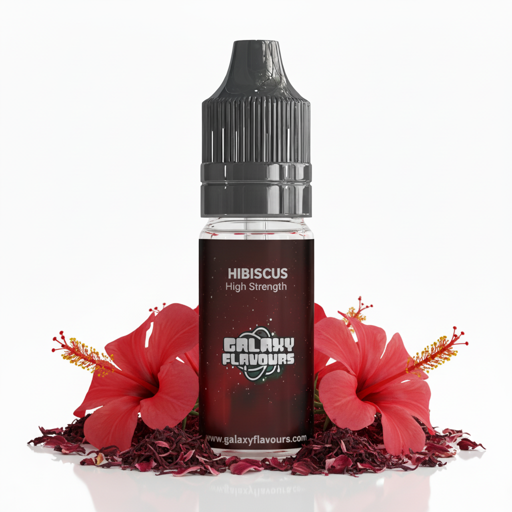 Galaxy Flavours Hibiscus Food Flavouring Concentrate 10ml – Professional High Strength, Vegan, Gluten-Free