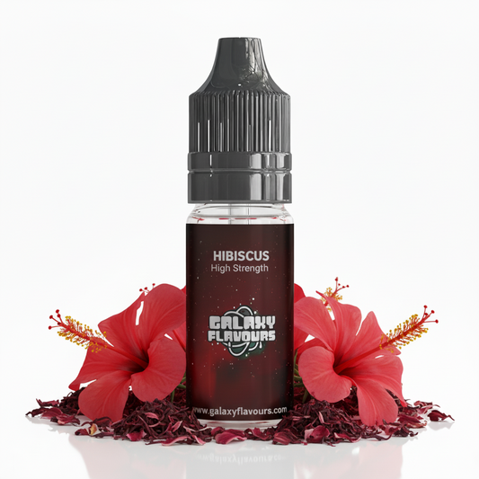 Galaxy Flavours Hibiscus Food Flavouring Concentrate 10ml – Professional High Strength, Vegan, Gluten-Free