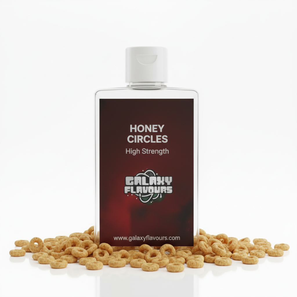 Galaxy Flavours Honey Circles Food Flavouring Concentrate – Professional High Strength, Vegan, Gluten-Free