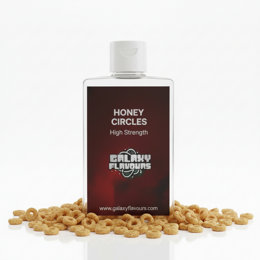 Galaxy Flavours Honey Circles Food Flavouring Concentrate – Professional High Strength, Vegan, Gluten-Free