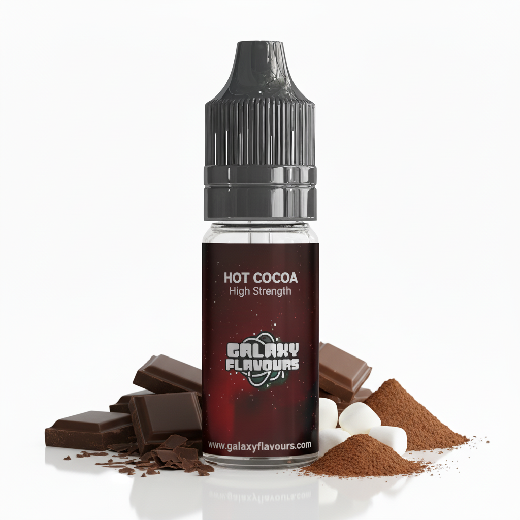 Galaxy Flavours Hot Cocoa Food Flavouring Concentrate 10ml – Professional High Strength, Vegan, Gluten-Free